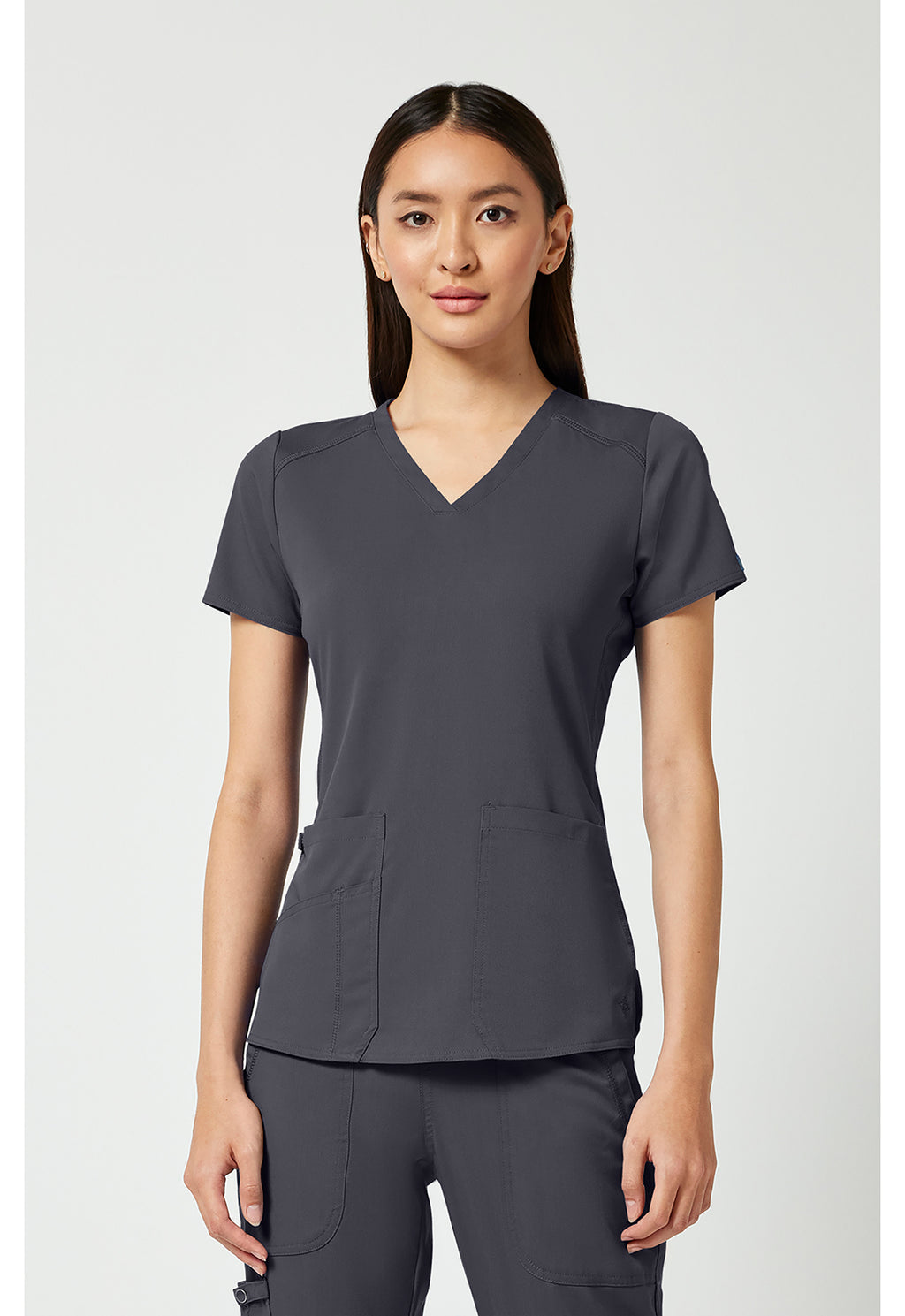MedCouture V-Neck Shirttail Top