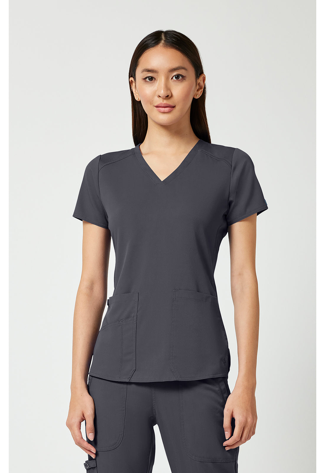 MedCouture V-Neck Shirttail Top