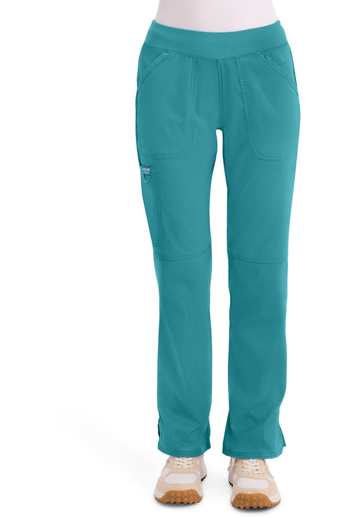 Cherokee Mid Rise Straight Leg Pull-on Pant
